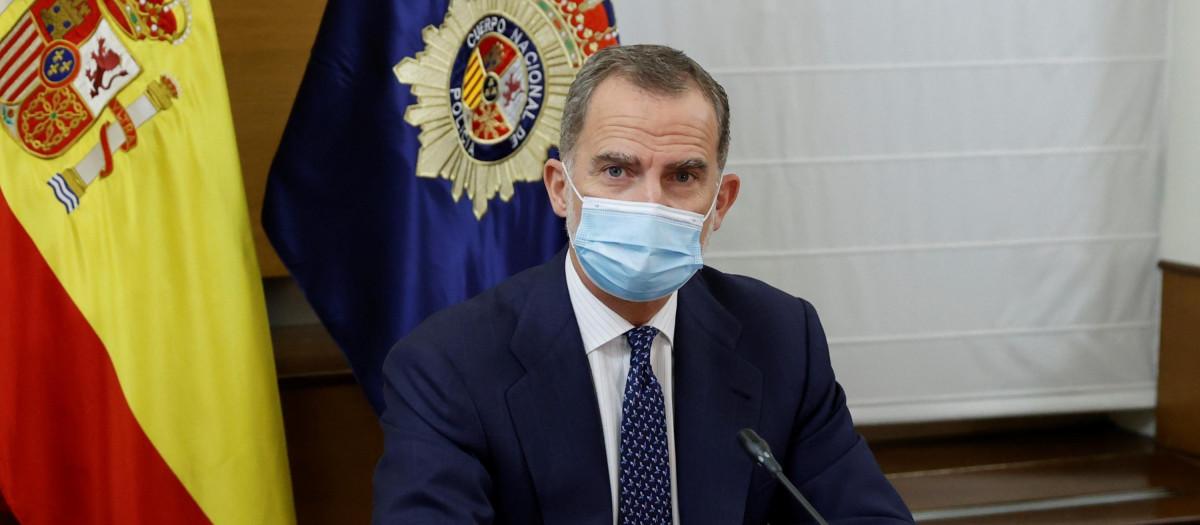 Felipe VI, en la Junta de Gobierno de la Policía Nacional.