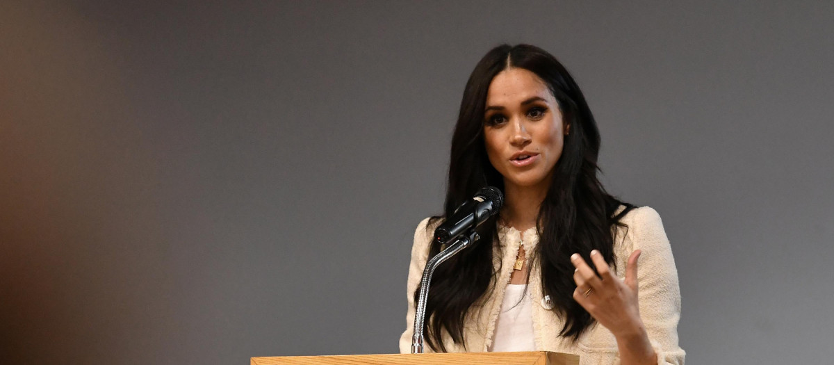 Britain's Meghan Markle, Duchess of Sussex during a visit to RobertClack School in Essex, Britain March 6, 2020