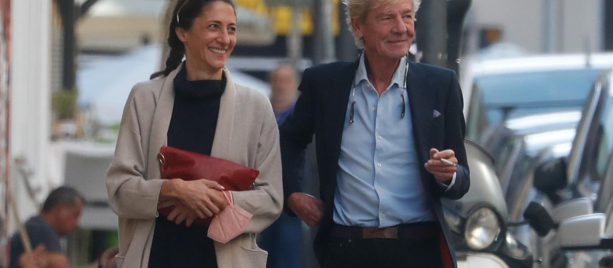 Prince Ernesto Hannover and Claudia Stilianopoulos in Madrid. 15 October 2021.
