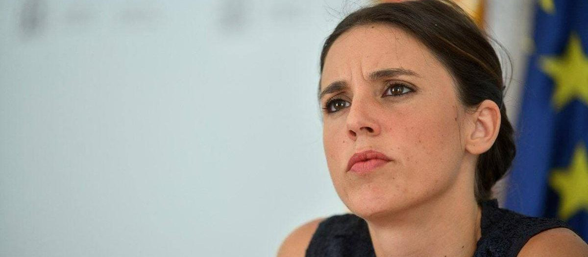 Irene Montero durante una videoconferencia