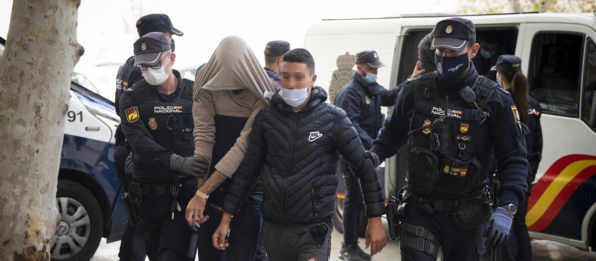 Dos de los inmigrantes arrestados en Palma