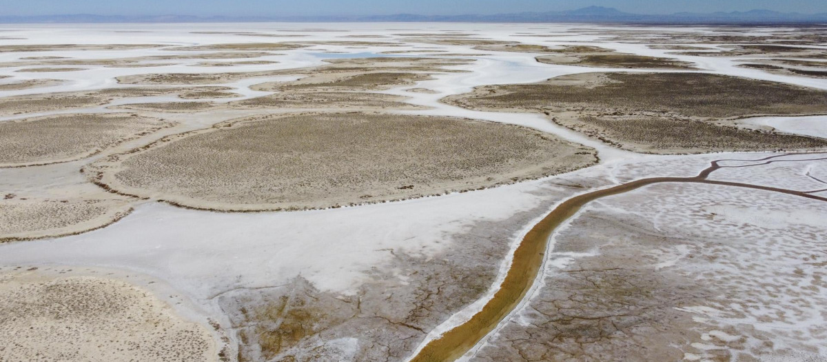 Un lago afectado por una sequía en Turquía