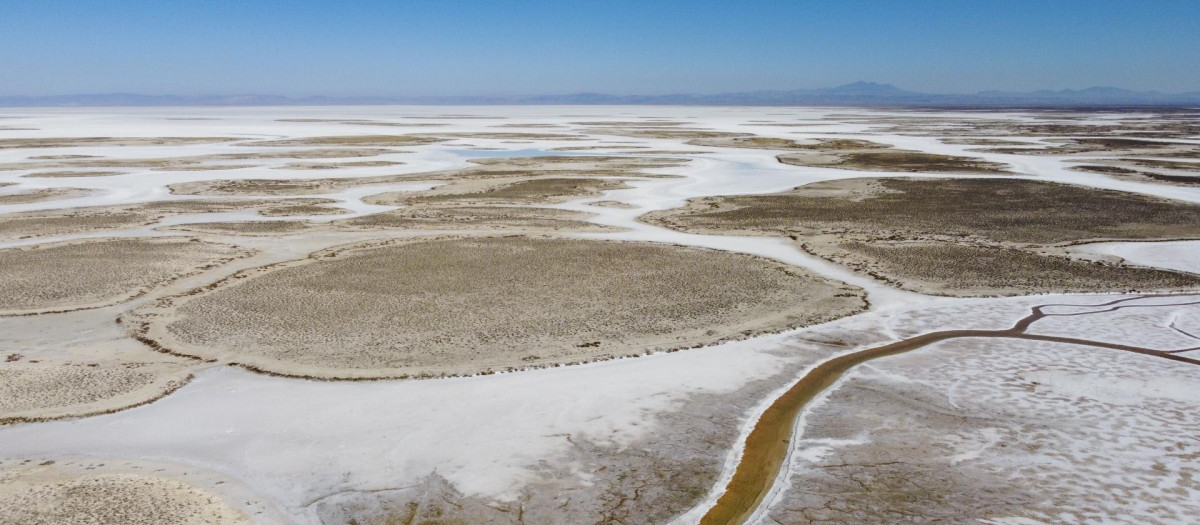 Un lago afectado por una sequía en Turquía