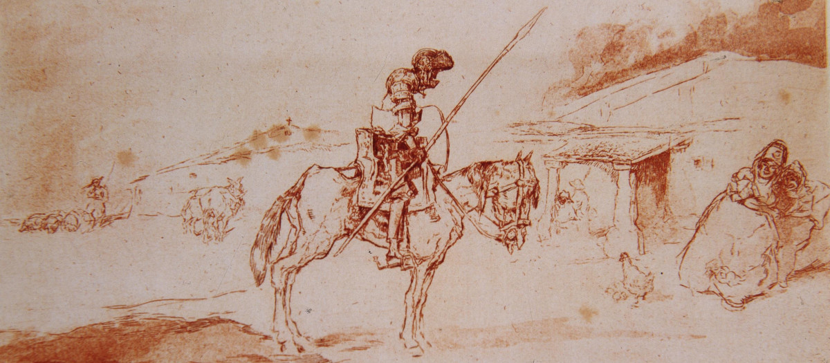 Ilustración de Don Quijote de la Mancha por Ricardo Marín