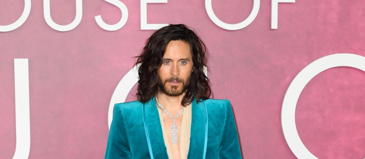 Actor and singer Jared Leto at the World premiere of the film 'House of Gucci' in London Tuesday, Nov. 9, 2021.