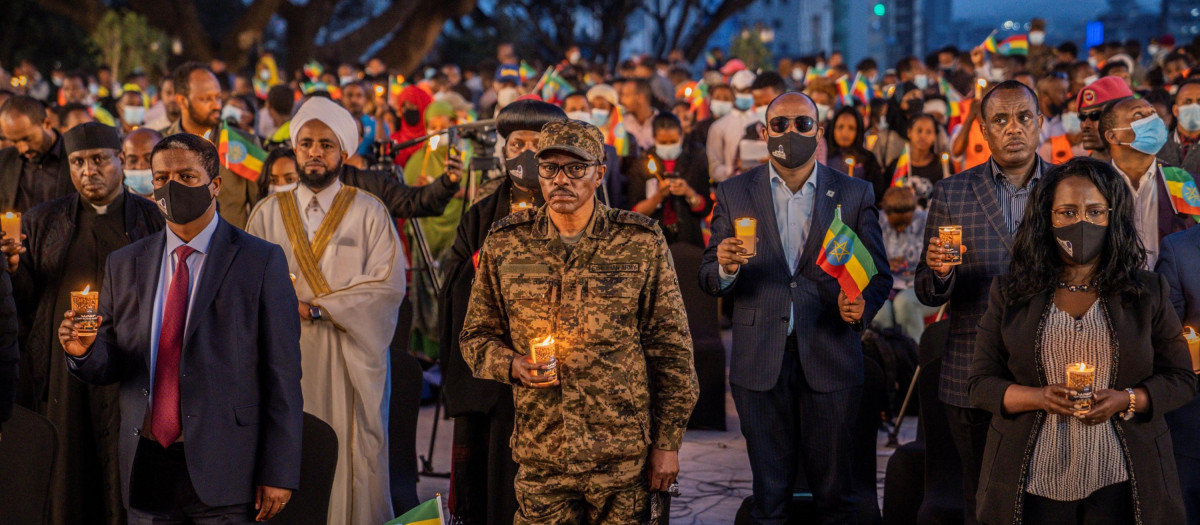 Evento que marca el aniversario del inicio de la guerra con Tigré