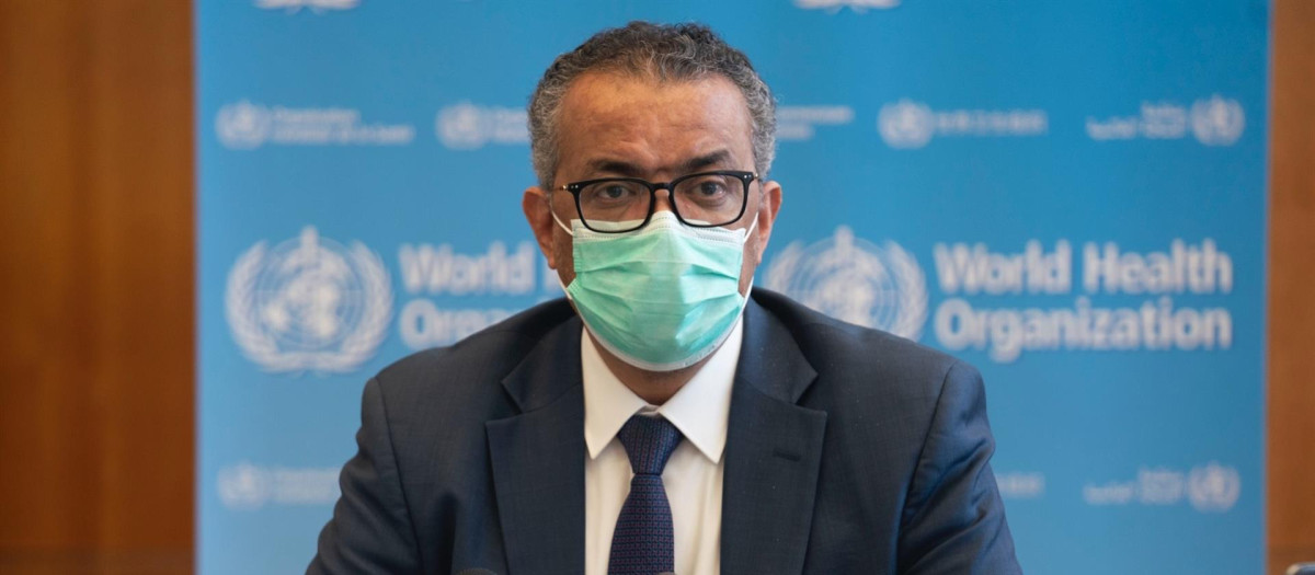 El director general de la Organización Mundial de la Salud (OMS), Tedros Adhanom Ghebreyesus, durante la reunión del Comité de Emergencias de la OMS