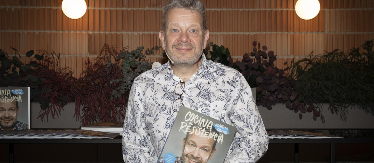 Alberto Chicote durante la presentación de su libro 'Cocina de resistencia'
