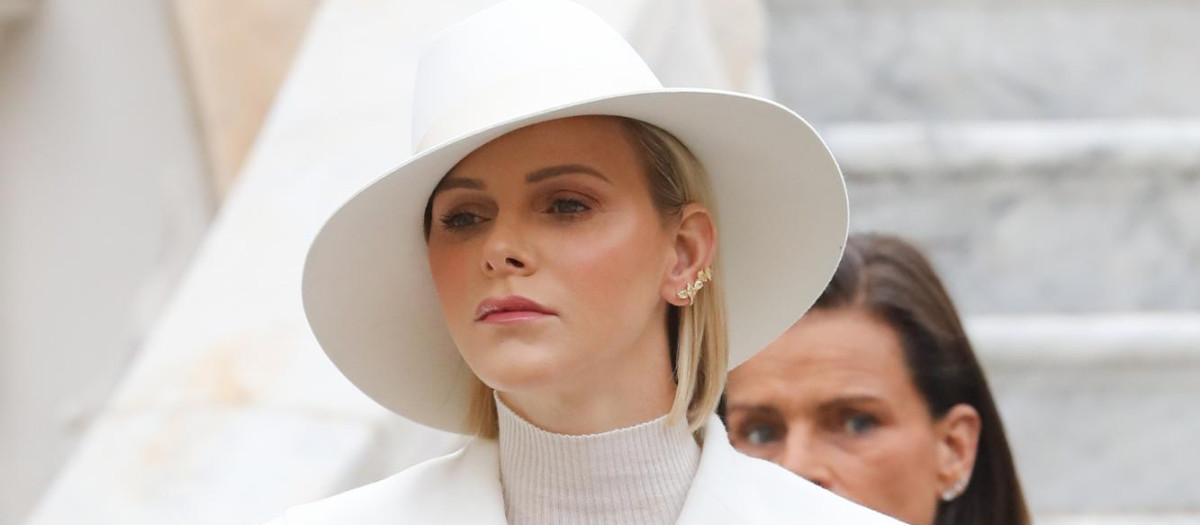 Princess Charlene of Monaco during the celebrations marking Monaco's National Day, November 19, 2019.