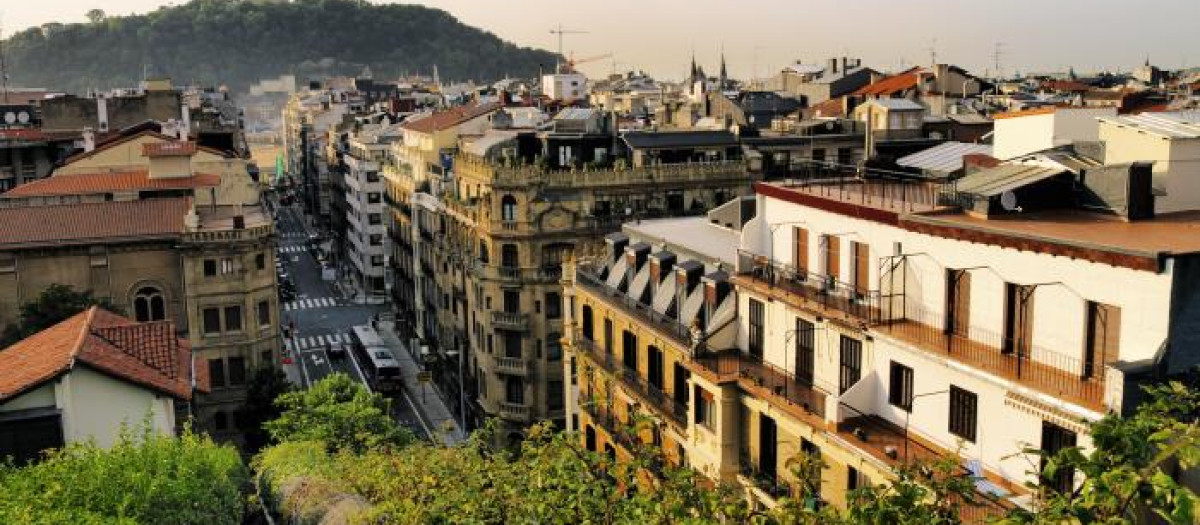 Vista de la ciudad de San Sebastián