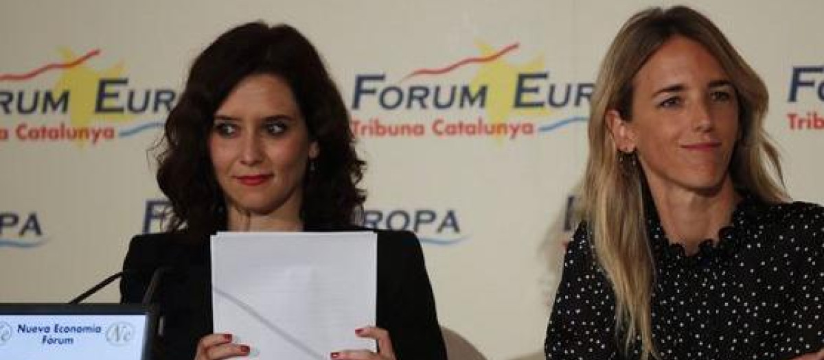 Isabel Díaz Ayuso y Cayetana Álvarez de Toledo