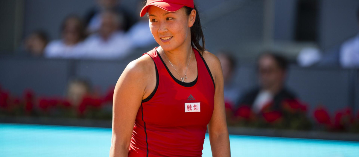 Peng Shuai durante el Masters Series Madrid 2018