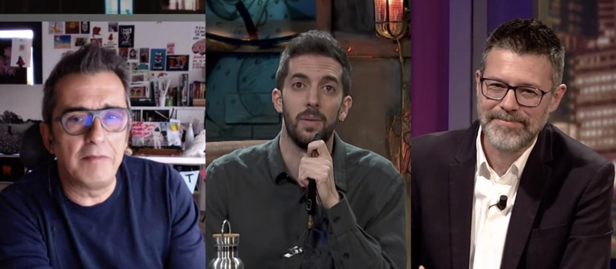 Andreu Buenafuente, David Broncano y Quequé