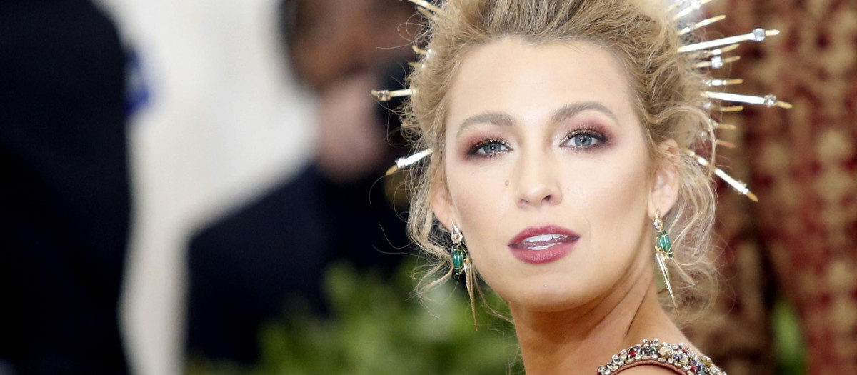 Actress Blake Lively at the Metropolitan Museum of Art Costume Institute Gala (Met Gala) to celebrate the opening of "Heavenly Bodies: Fashion and the Catholic Imagination" in New York, U.S., May 7, 2018