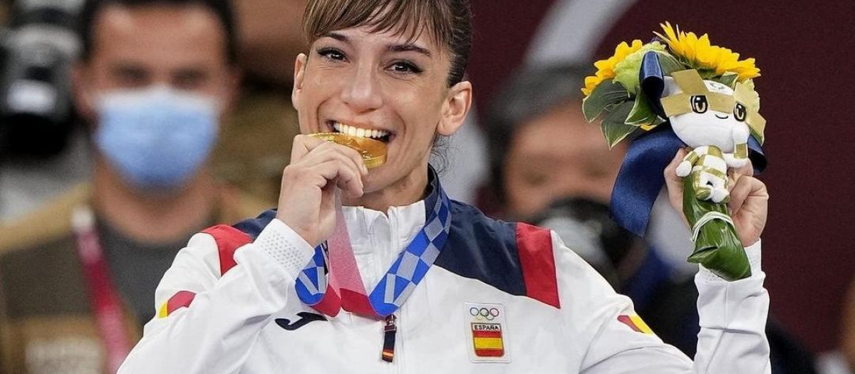 Sandra Sánchez reúne en una misma temporada los títulos europeo, olímpico y mundial