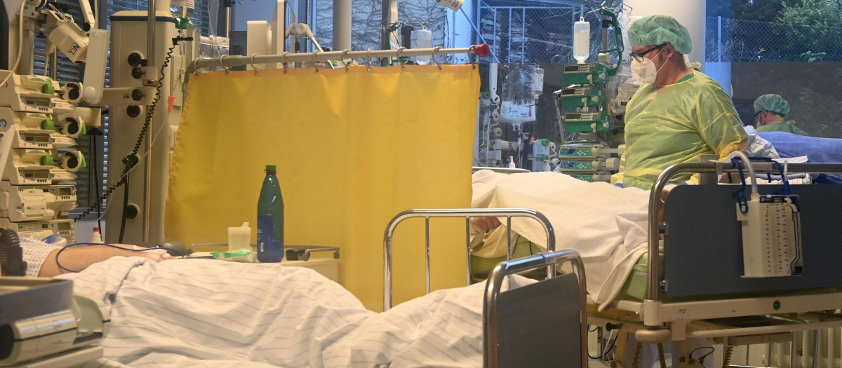 Unidad de cuidados intensivos de un hospital de Múnich
