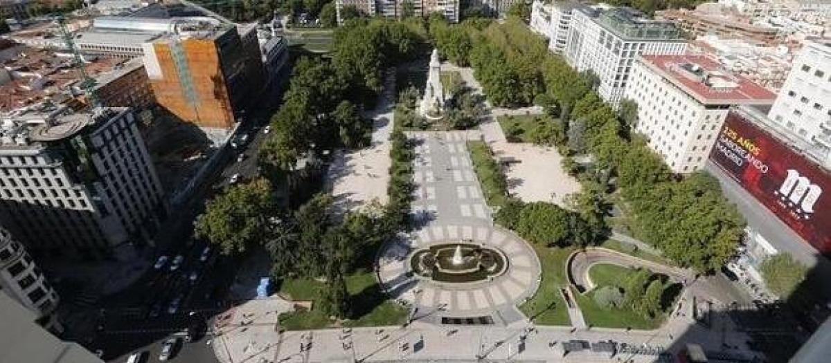 Plaza de España antes de la reforma