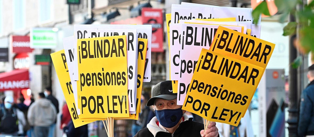 Manifestación a favor de la sostenibilidad de las pensiones