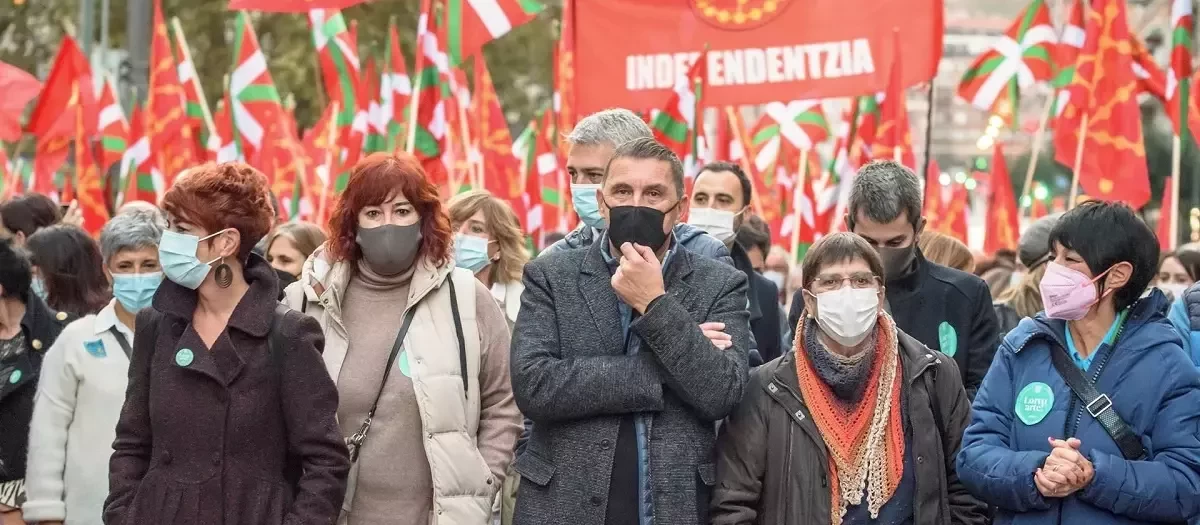 La manifestación de Bildu el sábado en Bilbao