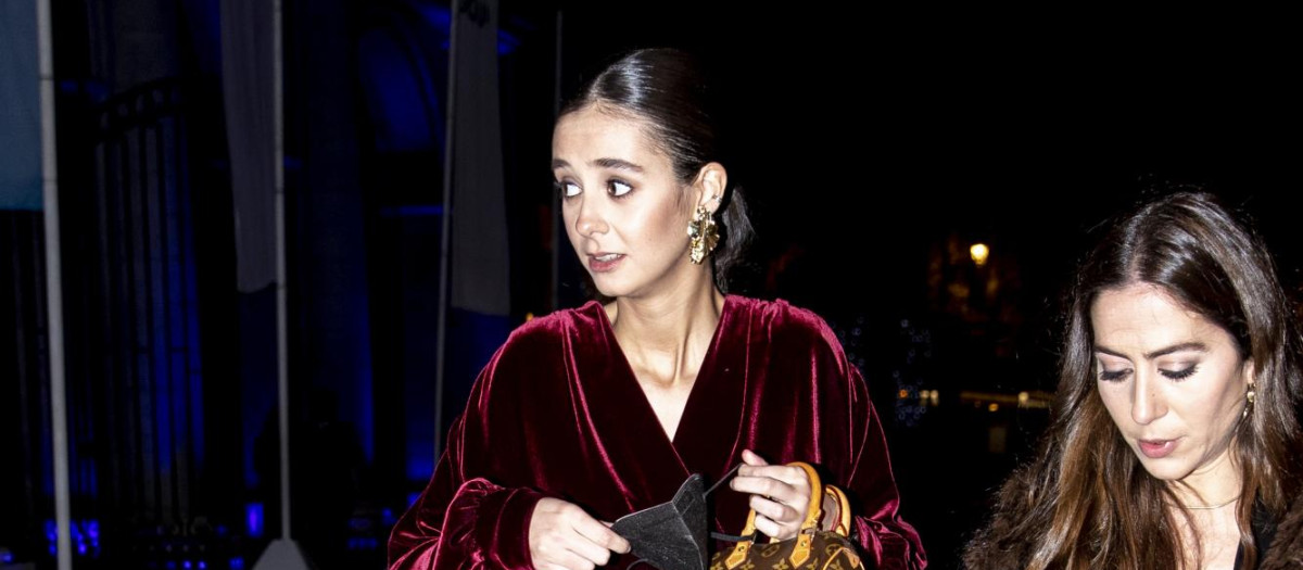 Victoria Federica Marichalar leaving RoyalTheatre in Madrid on Wednesday, 24 November 2021