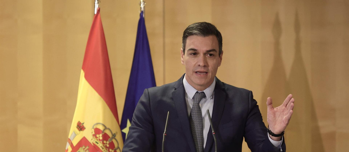 El presidente del Gobierno, Pedro Sánchez