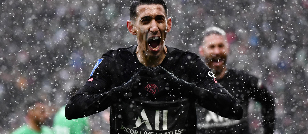 Di María anotó el segundo gol gracias a un pase de Messi