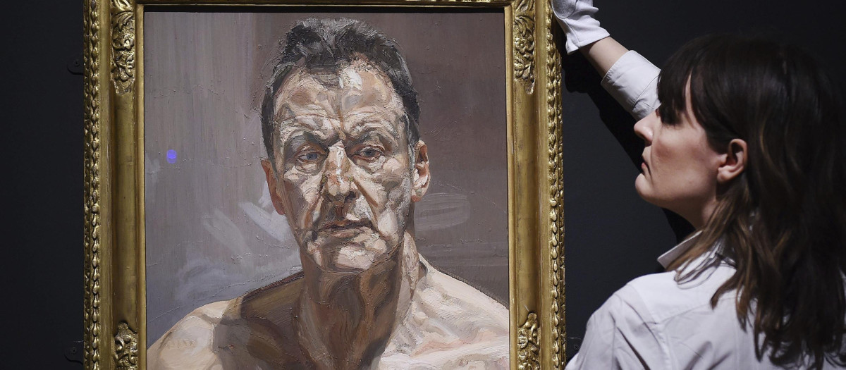 'Reflejo', autorretrato de Lucian Freud (1985)