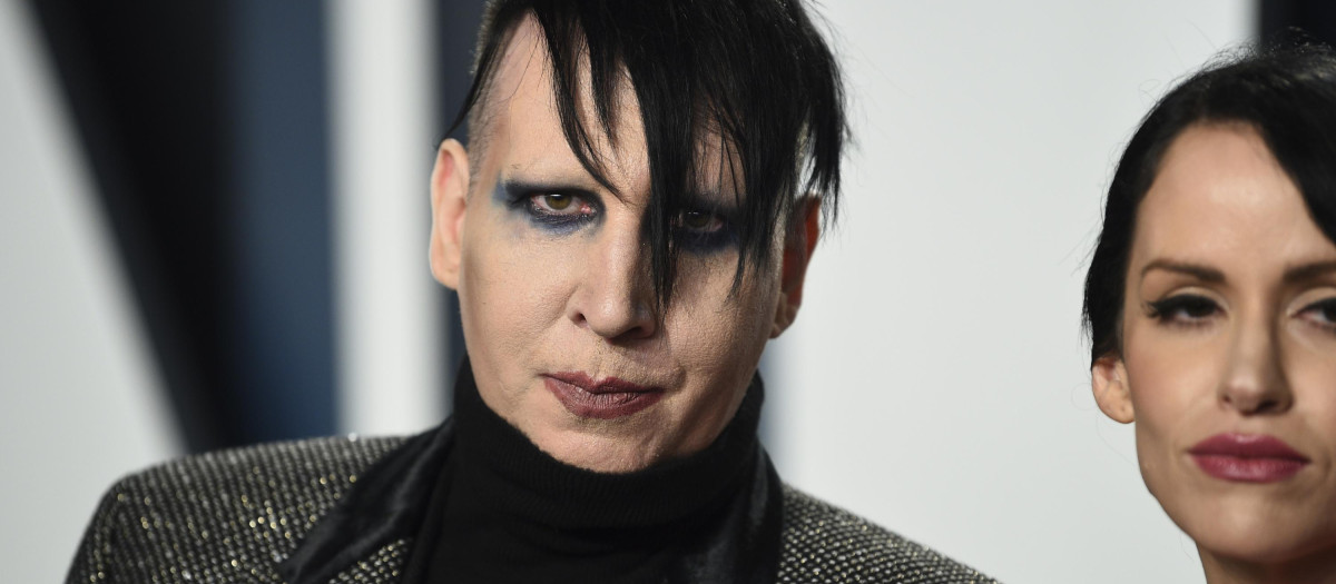 Singer Marilyn Manson attending the Vanity Fair Oscar Party 2020  on February 9, 2020 in Beverly Hills, CA.