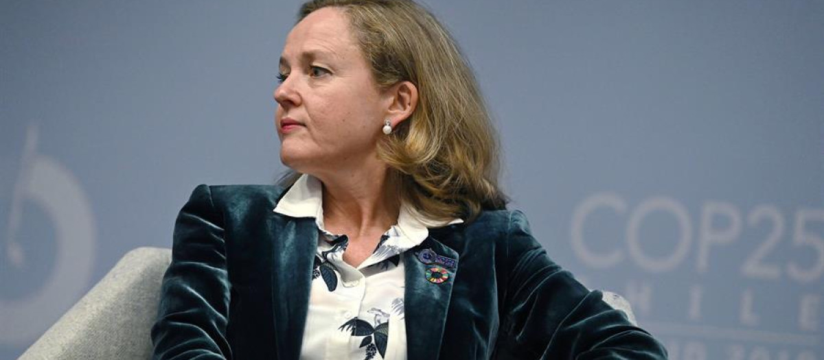 La vicepresidenta primera y ministra de Asuntos Económicos, Nadia Calviño