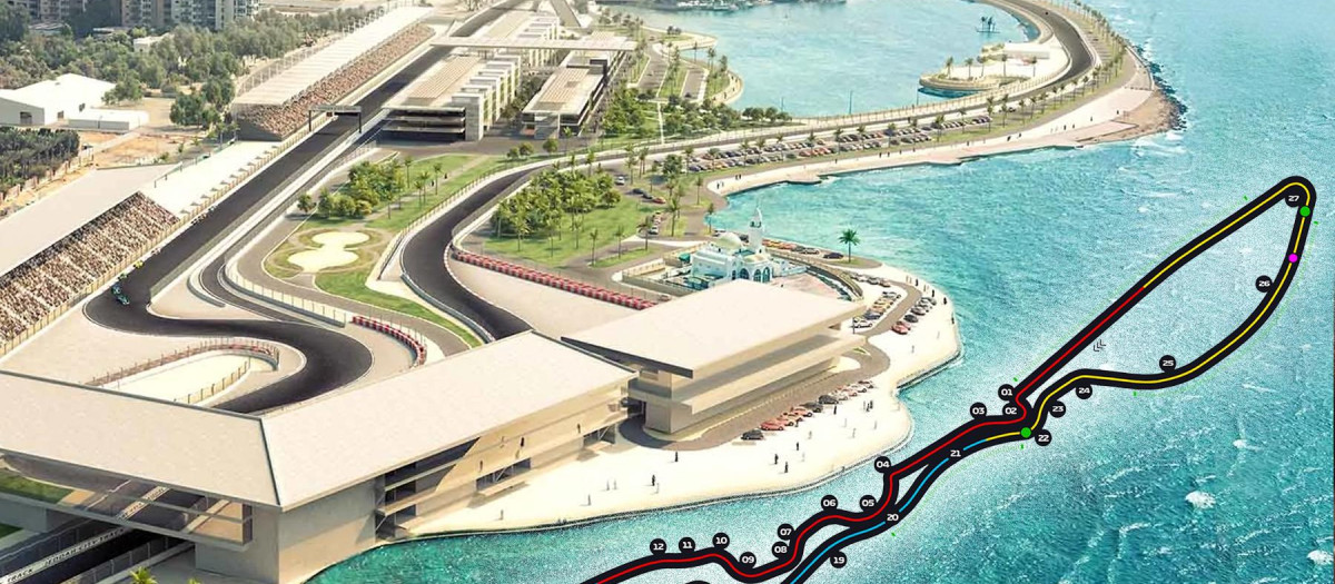 El trazado urbano de 6.175 metros junto al mar Rojo será el más rápido en su tipo en toda la historia de la categoría