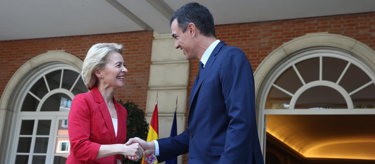 Ursula von der Leyen y Pedro Sánchez, en una imagen de archivo