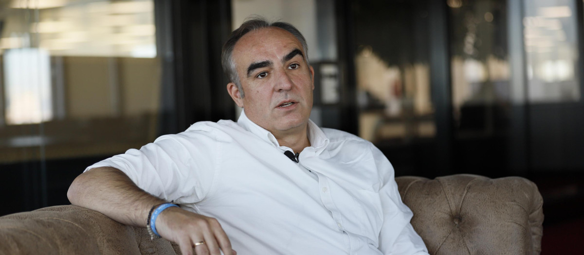 Javier Puente en la entrevista para El Debate