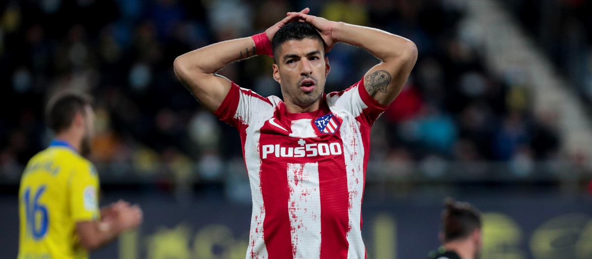 El delantero uruguayo del Atlético de Madrid, Luis Suárez.