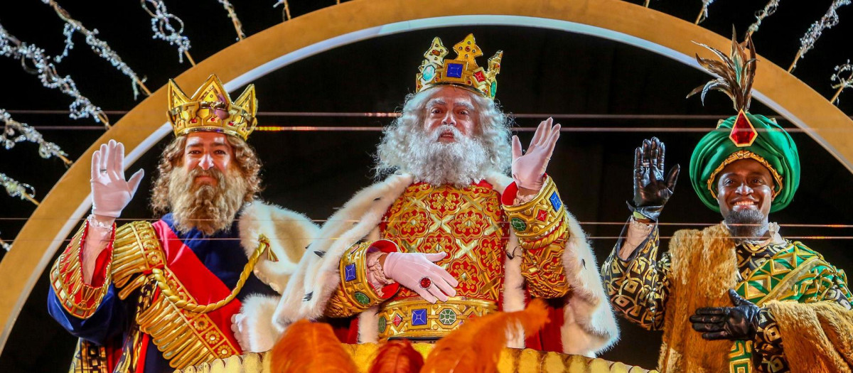 Los Reyes Magos en la Cabalgata de Madrid