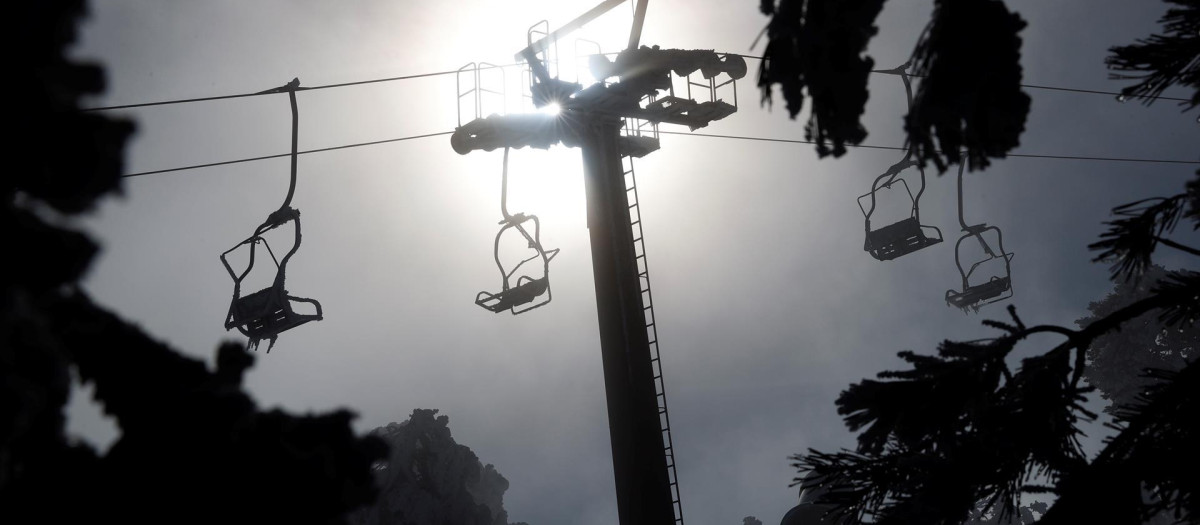 Imagen de la esatción de esquí de Navacerrada