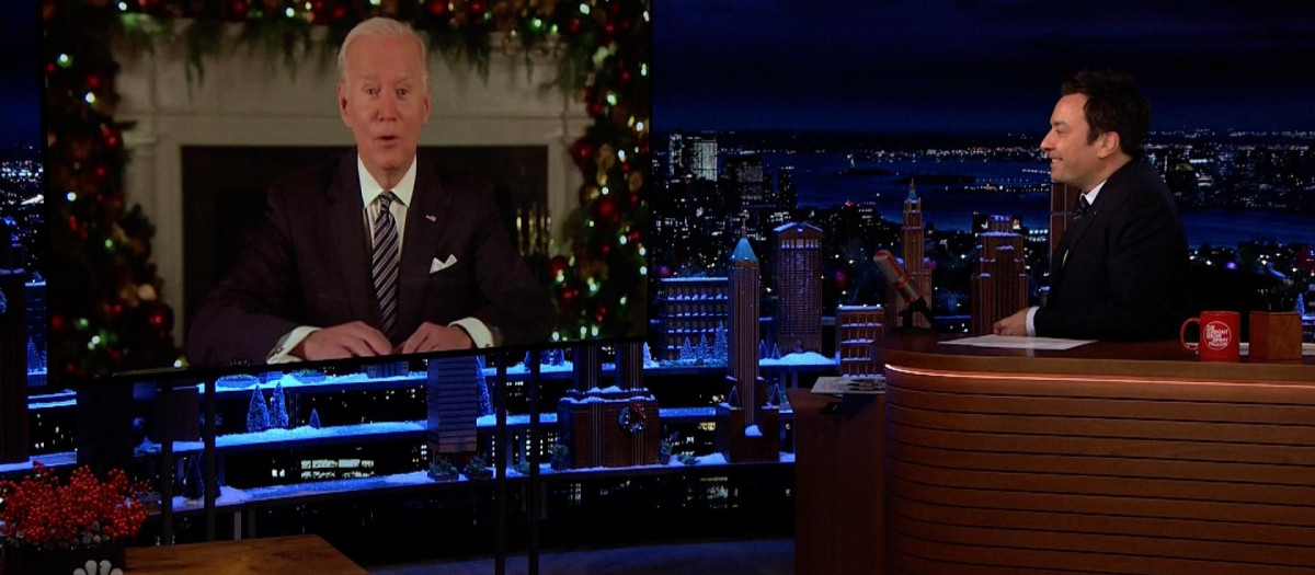 Joe Biden conversa con Jimmy Fallon en 'The Tonight Show'