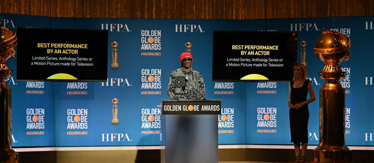 El rapero Snoop Dog y Helen Hoehne presentan la lista de nominados a los Globos de Oro 2022