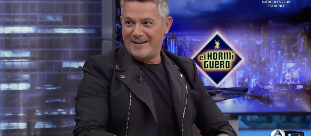 Alejandro Sanz, durante su visita a 'El Hormiguero'