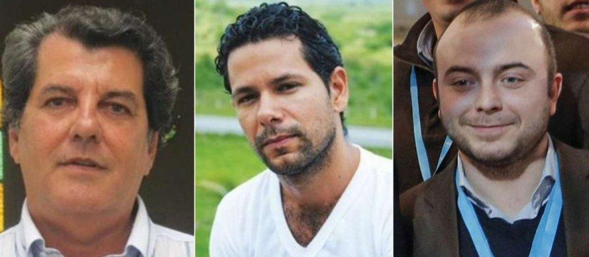 Los cubanos Oswaldo Payá y Harol Cepero; y el español Ángel Carromero