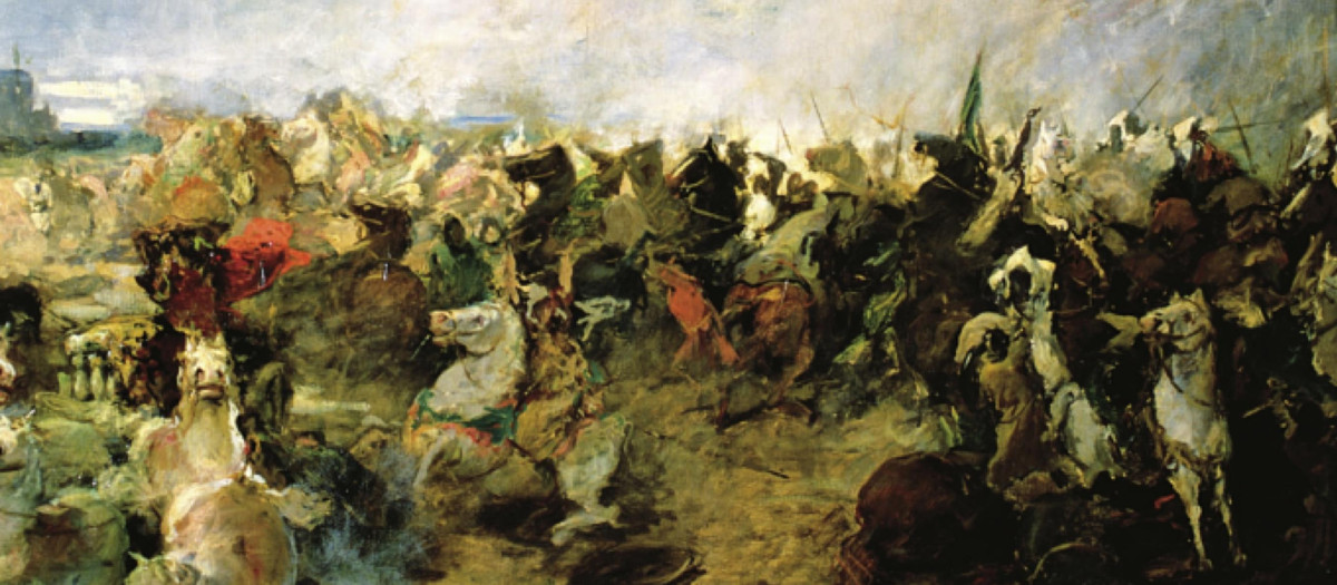 La batalla de Guadalete, de Salvador Martínez Cubells