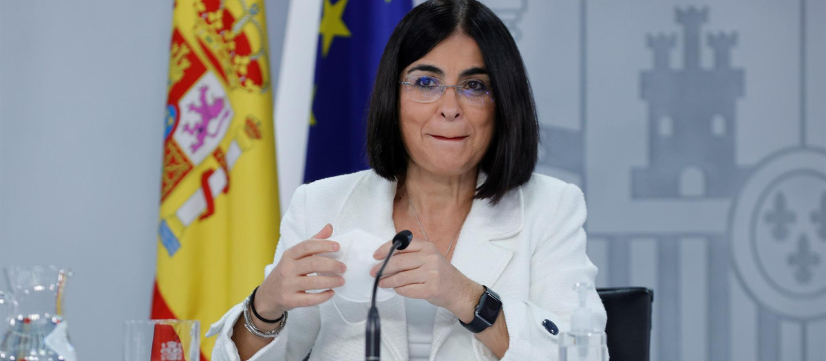La ministra de Sanidad, Carolina Darías