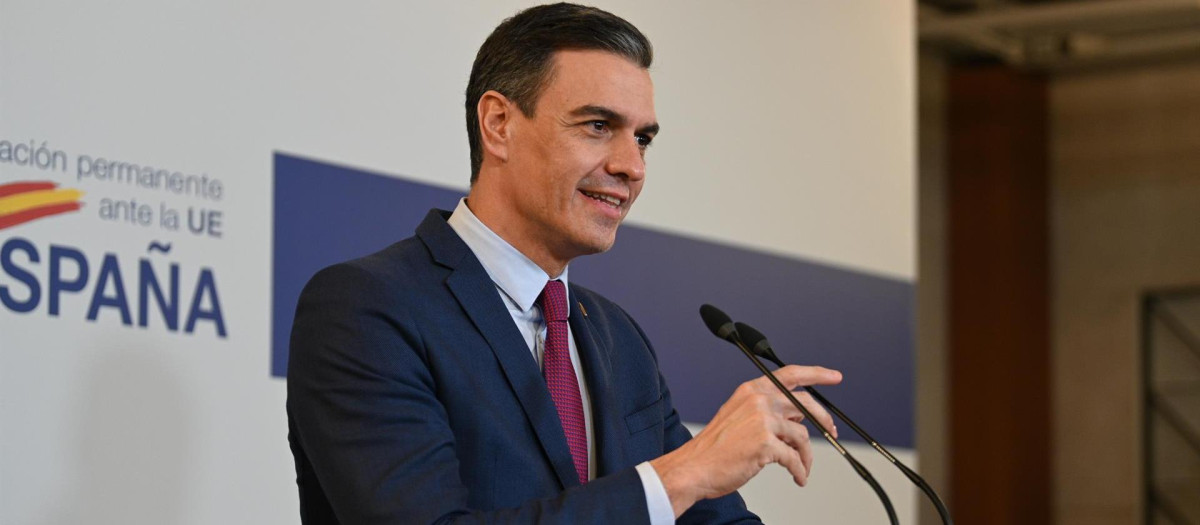 El presidente del Gobierno, Pedro Sánchez