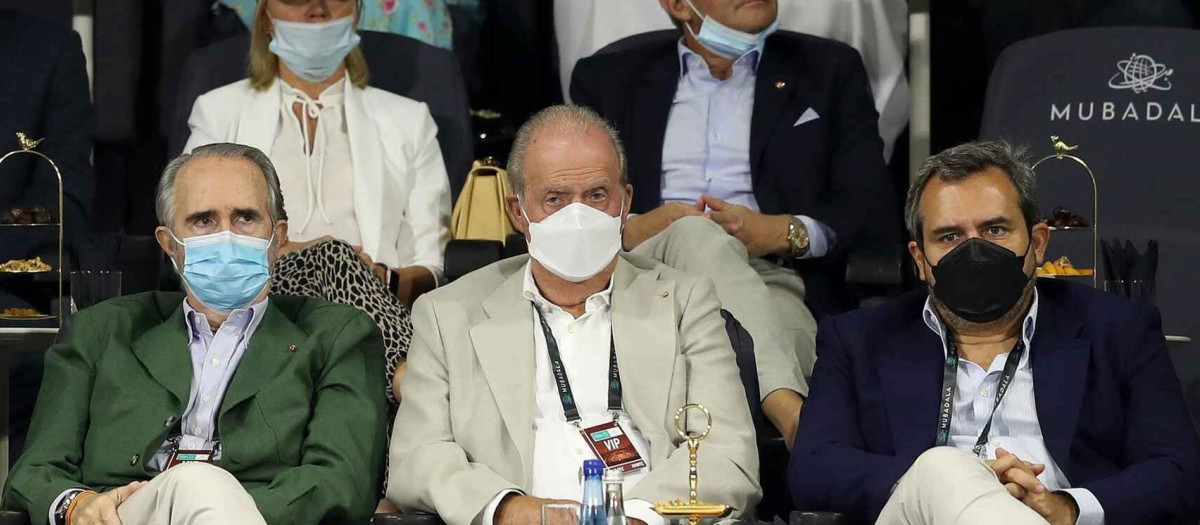 Juan Carlos I en la reaparición de Nadal