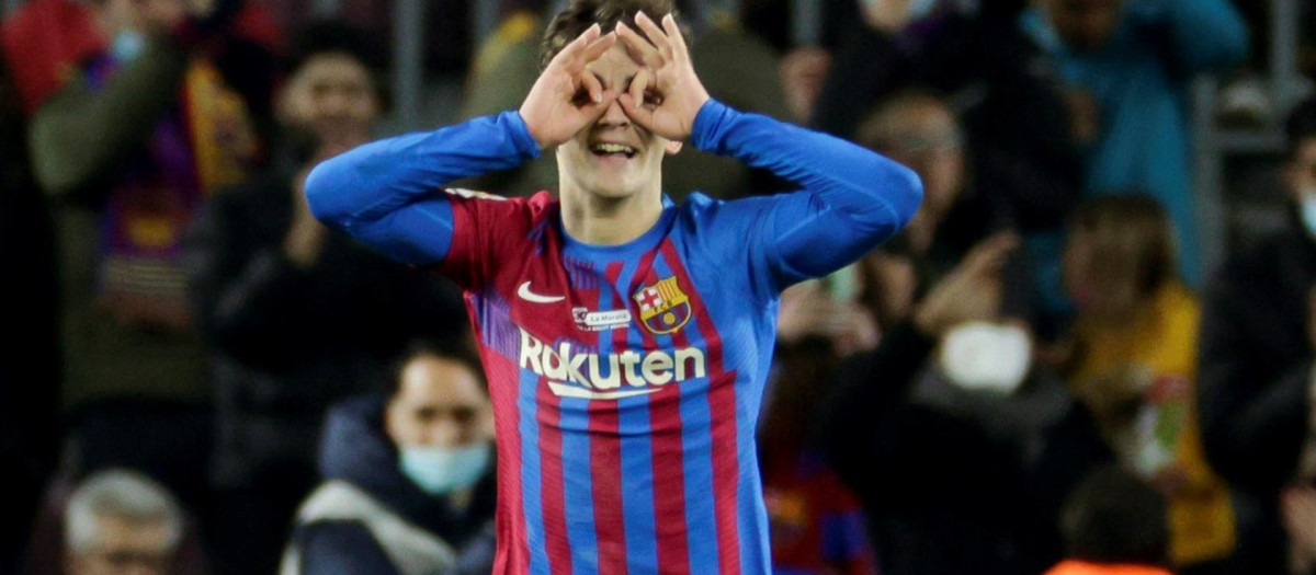 Gavi marcó el segundo gol de los azulgrana