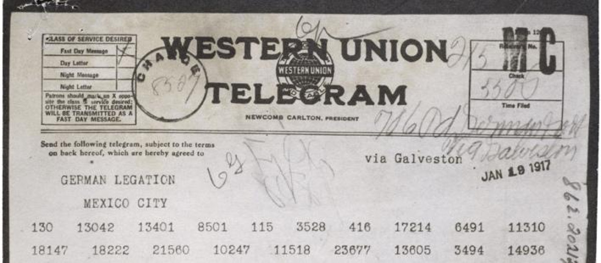 Telegrama de Arthur Zimmermann