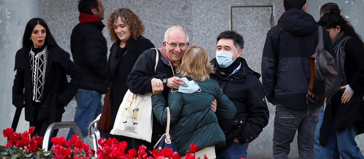 Mikel Antza a su llegada a los juzgados de San Sebastián