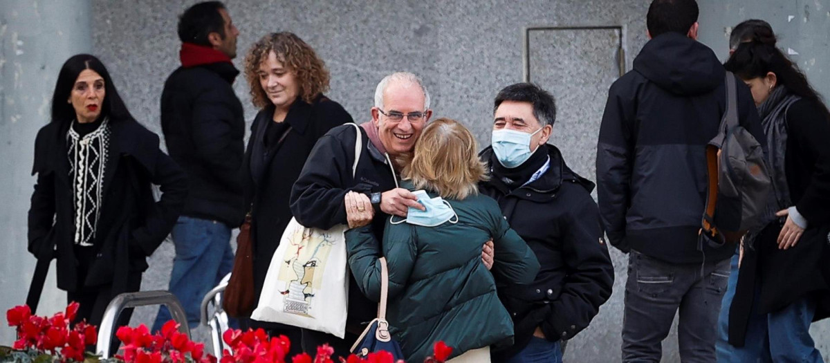 Mikel Antza a su llegada a los juzgados de San Sebastián