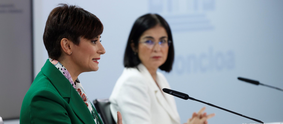 La ministra portavoz y la de Sanidad