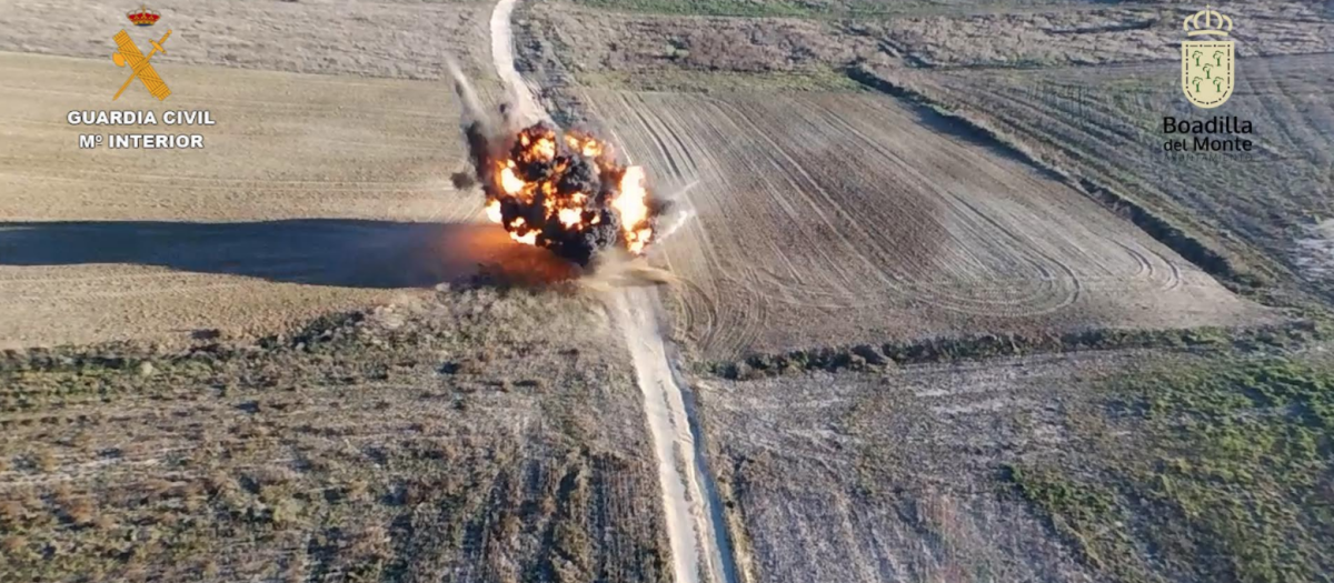 La bomba explosionada en Boadilla era de fabricación alemana