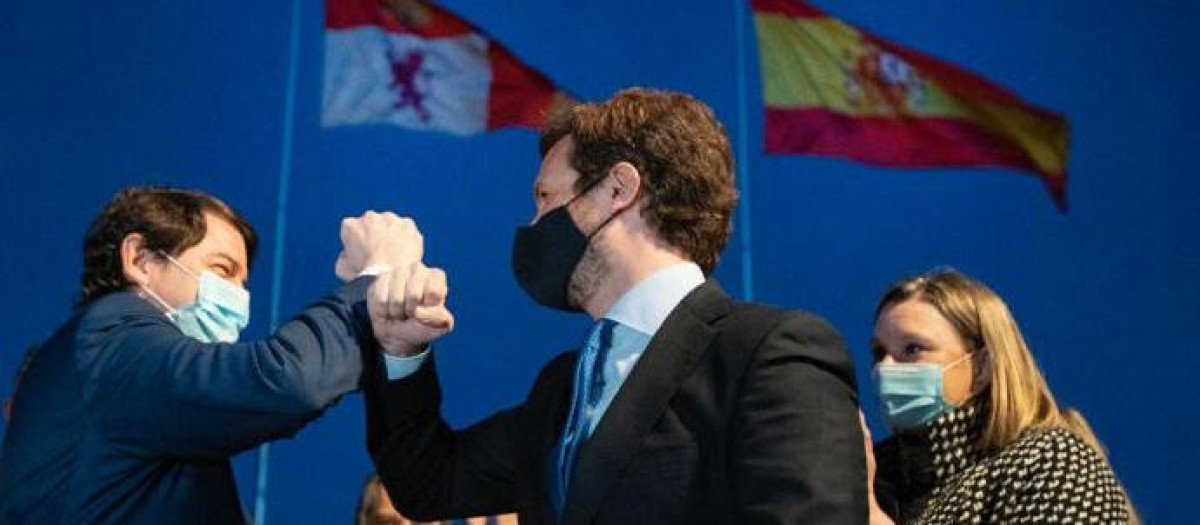 Pablo Casado y Alfonso Fernández Mañueco